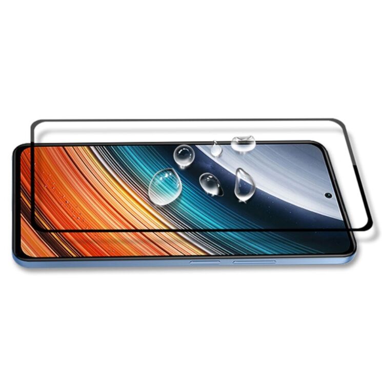 Защитное стекло AMORUS Full Glue Tempered Glass для Xiaomi Poco F4 / Redmi K40S - Black: фото 3 из 8
