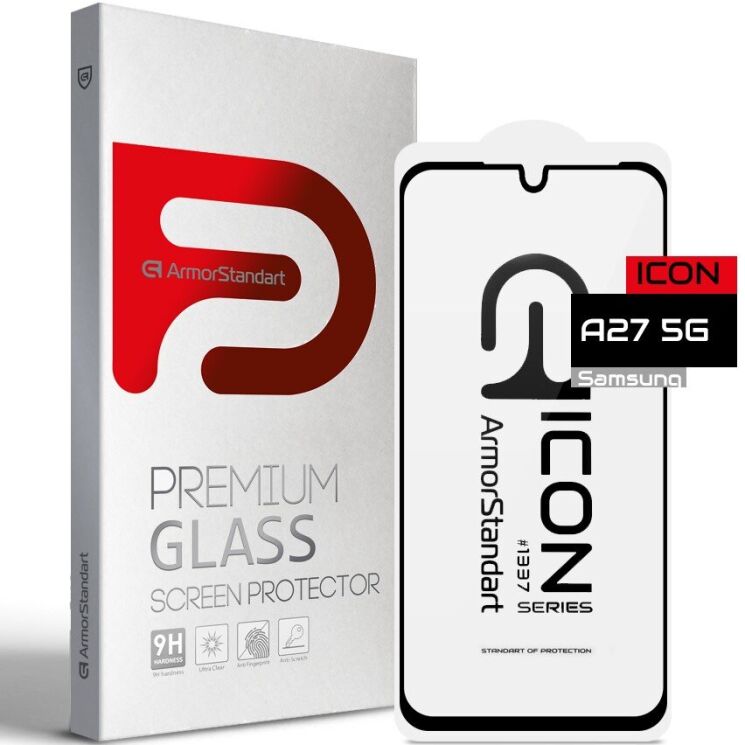 Захисне скло ArmorStandart Icon 5D для Samsung Galaxy A27 (A276) - Black: фото 1 з 5