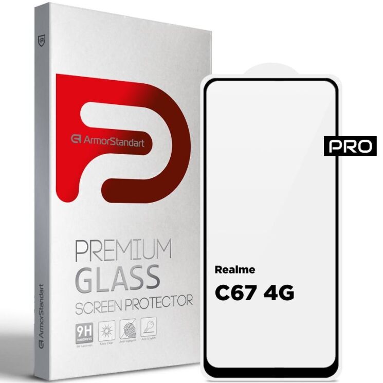 Защитное стекло ArmorStandart Pro 5D для Realme C67 - Black: фото 1 из 7