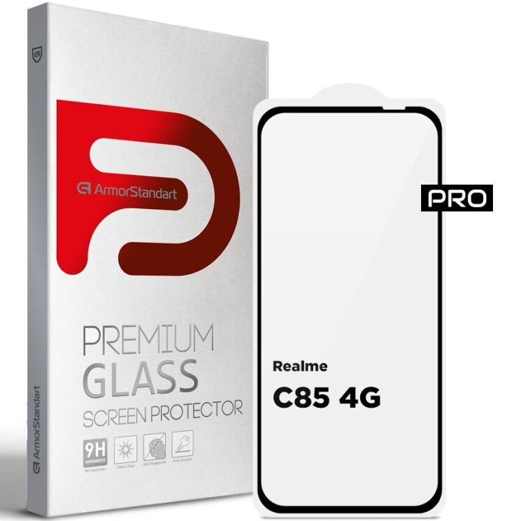 Защитное стекло ArmorStandart Pro 5D для Realme C85 - Black (403821B) Защитное стекло ArmorStandart Pro 5D для Realme C85 - Black: фото 1 из 7