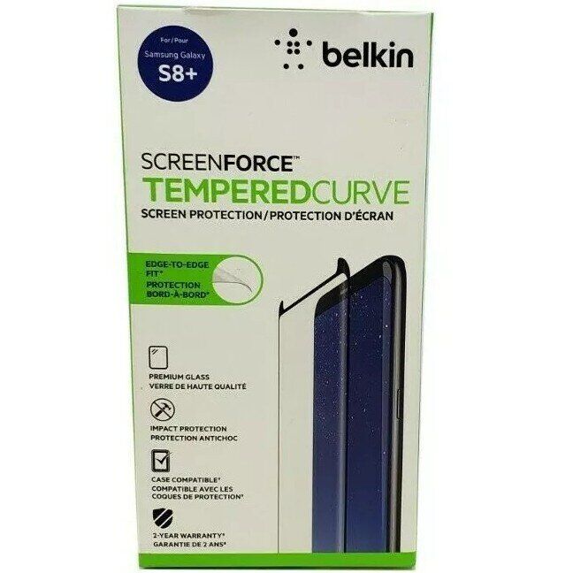 Захисне скло Belkin TemperedCurve Screen Protector для Samsung Galaxy S8 Plus (G955) - Black: фото 5 з 15