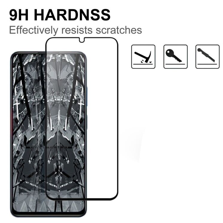 Захисне скло Deexe Full Glue Coverage для Xiaomi Redmi 14C / Redmi A4 5G / Poco C75 - Black: фото 3 з 4