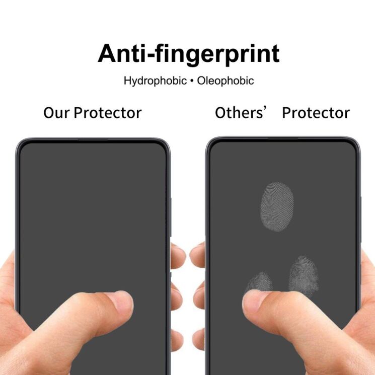 Защитное стекло HAT PRINCE Full Glue Cover для Xiaomi Redmi K40 / K40 Pro / Mi 11i / Poco F3 - Black: фото 3 из 9