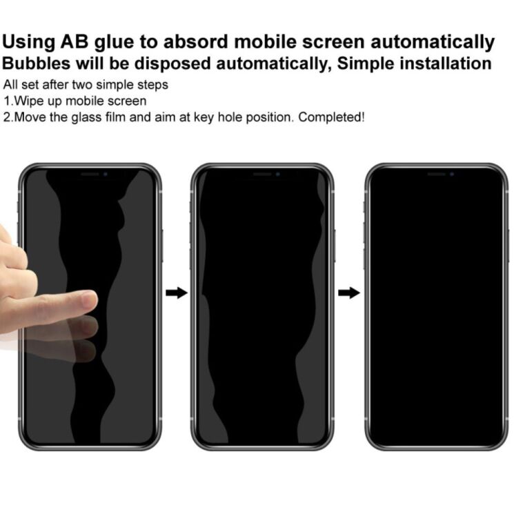 Захисне скло IMAK 5D Pro+ Full Glue для OnePlus Nord 3 / Ace 2V - Black: фото 9 з 10