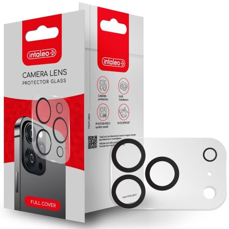 Защитное стекло Intaleo Camera Lens для iPhone 17 Pro - Black: фото 2 из 4