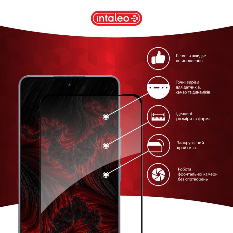 Защитное стекло Intaleo Full Glue для Realme 13 Plus - Black: фото 3 из 8