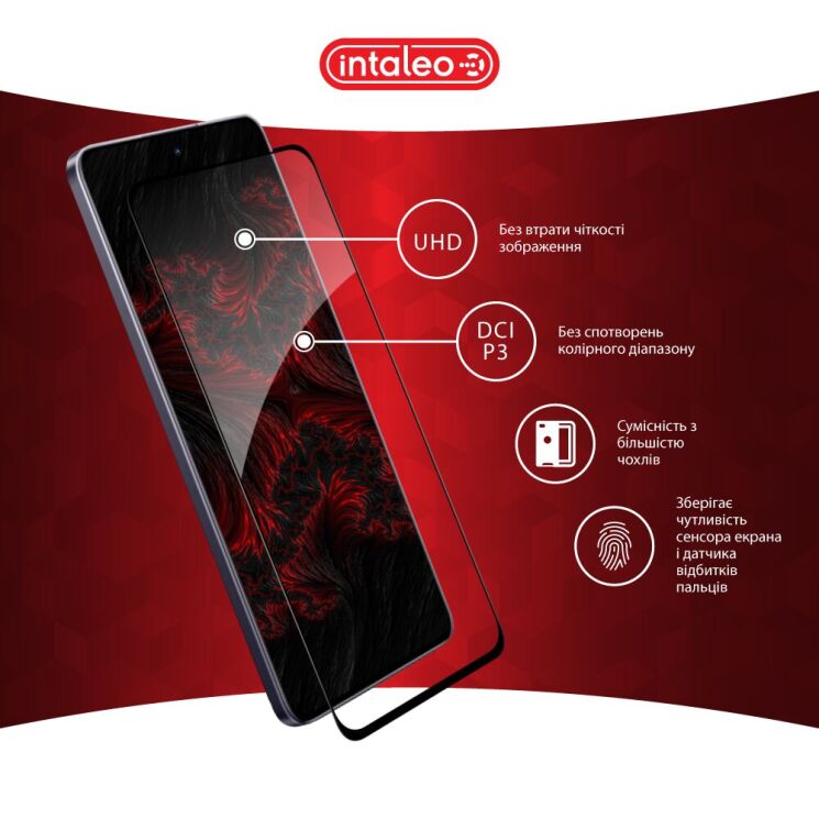 Защитное стекло Intaleo Full Glue для Realme 13 Plus - Black: фото 4 из 8
