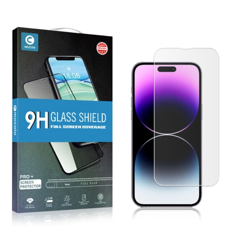 Защитное стекло MOCOLO 2.5D Arc Edge для Apple iPhone 15 Pro Max - Transparent: фото 6 из 6