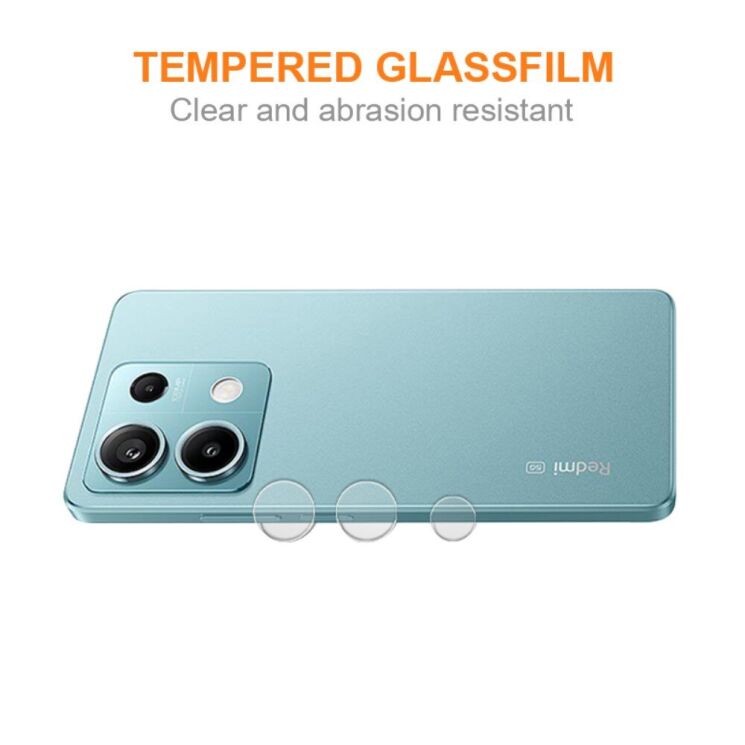 Защитное стекло на камеру AMORUS Lens Protector для Xiaomi Redmi Note 13 5G: фото 4 из 7