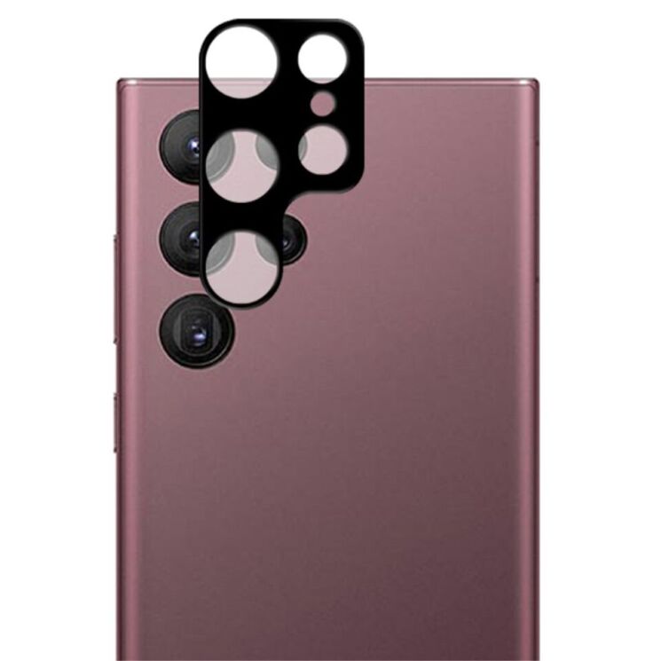 Захисне скло на камеру AMORUS Black Lens для Samsung Galaxy S23 Ultra - Black: фото 1 з 7