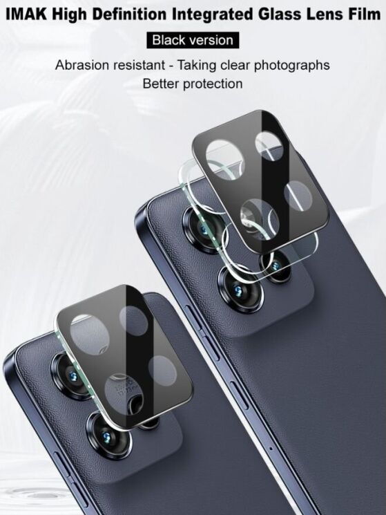 Защитное стекло на камеру IMAK Black Glass Lens для Motorola Edge 50 Neo - Black: фото 4 из 6