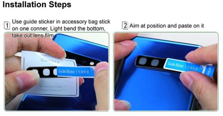 Защитное стекло на камеру IMAK Black Glass Lens для Samsung Galaxy Fold 5 - Black: фото 9 из 11