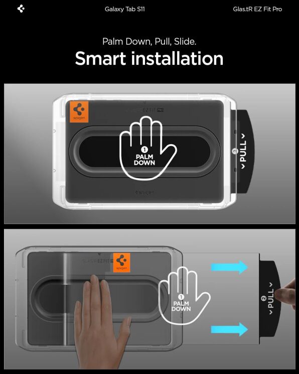 Захисне скло Spigen Screen Protector EZ Fit Glas.tR Pro для Samsung Galaxy Tab S11 (X730/X736) AGL10198: фото 11 з 12