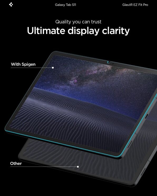 Захисне скло Spigen Screen Protector EZ Fit Glas.tR Pro для Samsung Galaxy Tab S11 (X730/X736) AGL10198: фото 9 з 12