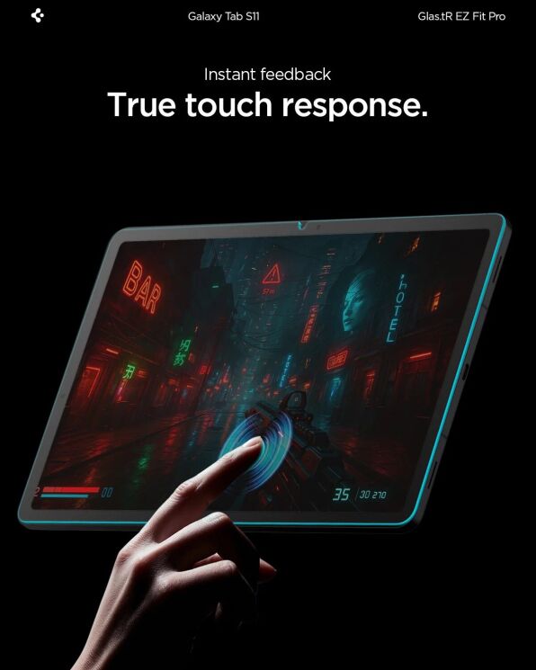 Захисне скло Spigen Screen Protector EZ Fit Glas.tR Pro для Samsung Galaxy Tab S11 (X730/X736) AGL10198: фото 10 з 12