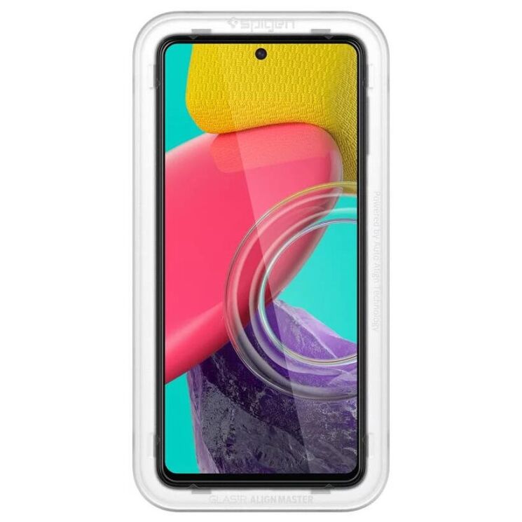 Защитное стекло Spigen (SGP) Screen Protector AlignMaster GLAS.tR для Samsung Galaxy M53 (M536) - Black: фото 5 из 10