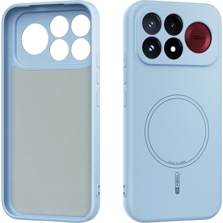 Защитный чехол ABEEL Lyra Skin with MagSafe для Xiaomi Poco F9 Pro - Sky Blue: фото 1 из 6