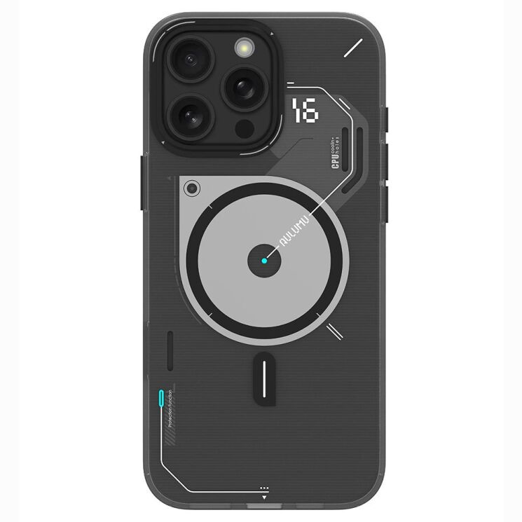 Защитный чехол AULUMU Frosted Case для Apple iPhone 16 Pro Max - Grey (379973H) Защитный чехол AULUMU Frosted Case для Apple iPhone 16 Pro Max - Grey: фото 2 из 12