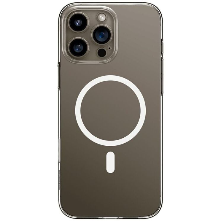 Защитный чехол BASEUS Crystal Magnetic Phone Case для Apple iPhone 16 Pro Max - Transparent: фото 1 из 4