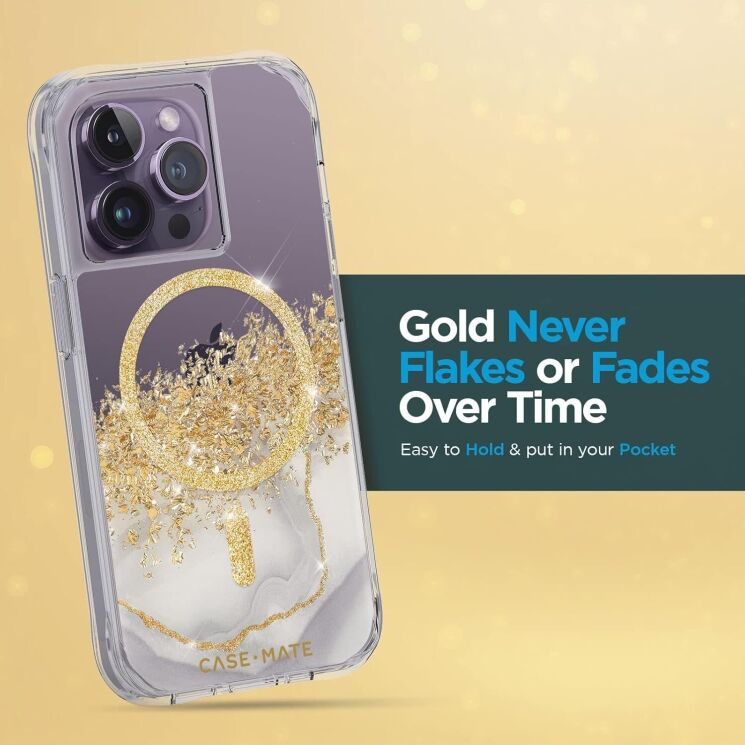 Защитный чехол Case-Mate Karat with MagSafe для Apple iPhone 14 Pro (CM049030) - Marble: фото 8 из 11