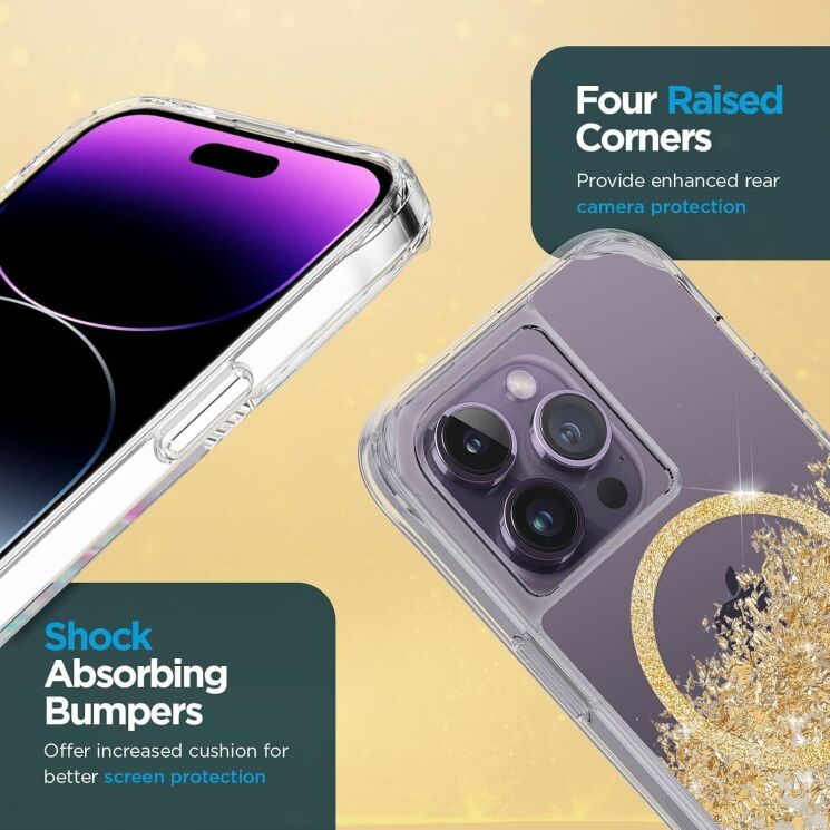 Защитный чехол Case-Mate Karat with MagSafe для Apple iPhone 14 Pro (CM049030) - Marble: фото 5 из 11