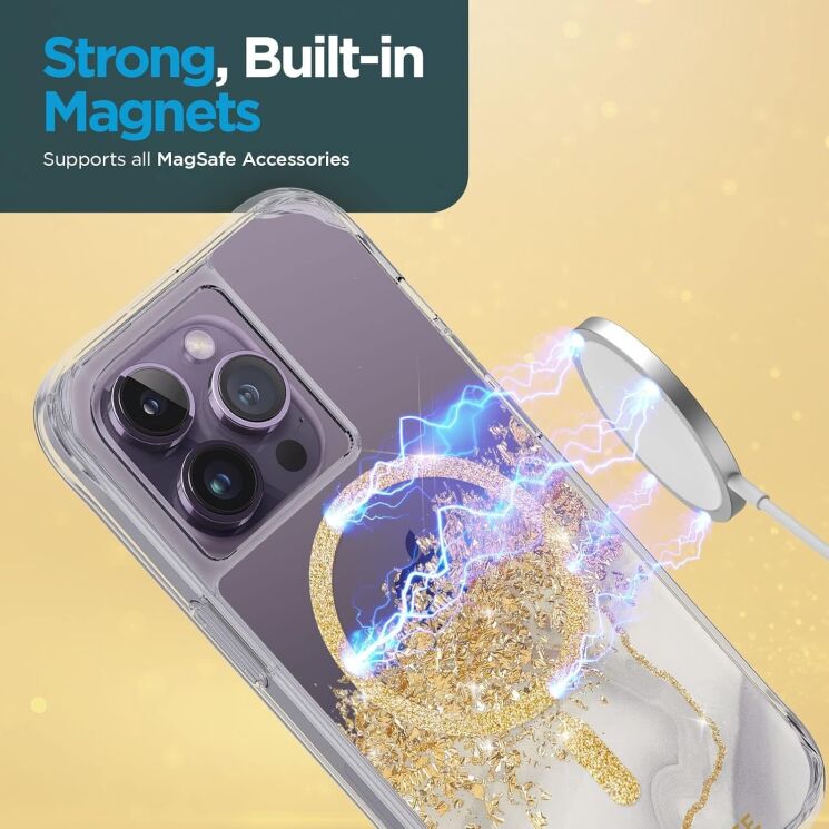 Защитный чехол Case-Mate Karat with MagSafe для Apple iPhone 14 Pro (CM049030) - Marble: фото 6 из 11