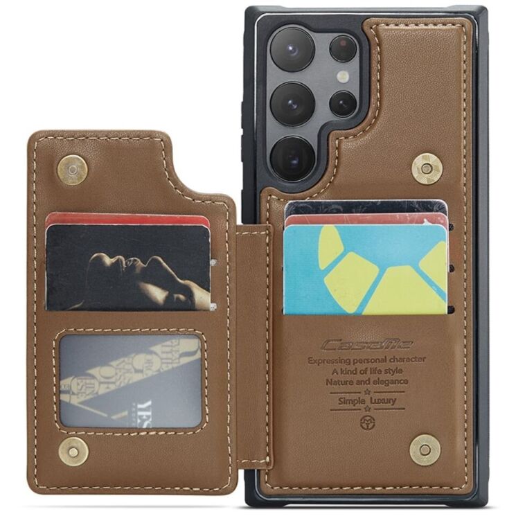 Защитный чехол CaseMe C22 Series для Samsung Galaxy S22 Ultra (S908) - Brown: фото 2 из 12