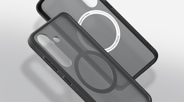 Защитный чехол Caseology Capella MagFit by Spigen для Samsung Galaxy S25 (S931) ACS09119 / GP-FPS931PGBJW - Frost Black: фото 7 из 8
