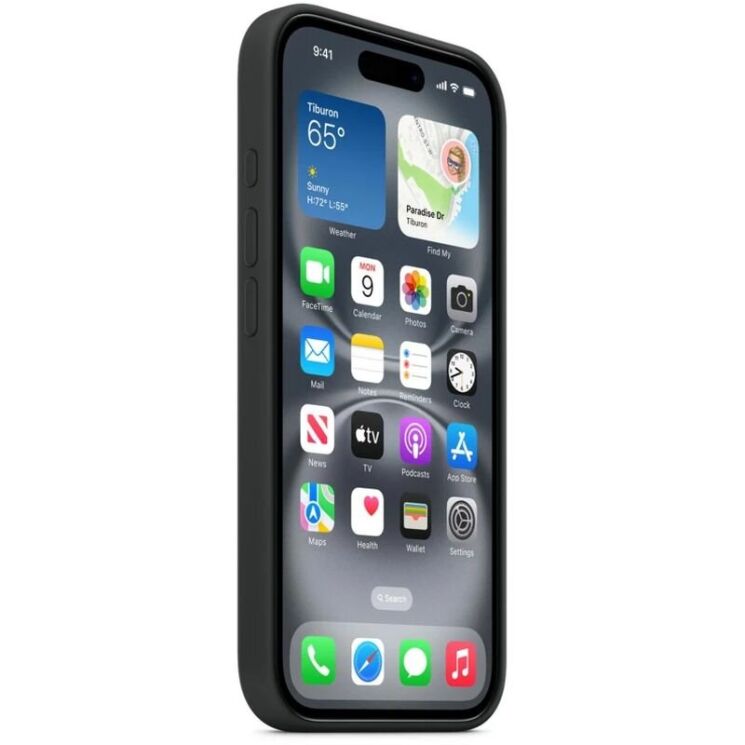 Защитный чехол Copiex Silicone Case with MagSafe для Apple iPhone 16 Pro Max - Black: фото 4 из 4