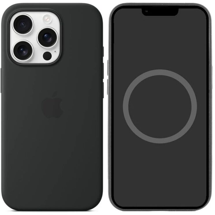 Защитный чехол Copiex Silicone Case with MagSafe для Apple iPhone 16 Pro Max - Black: фото 1 из 4