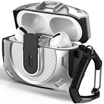 Захисний чохол COTECI Armor Case для AirPods 4 - Silver: фото 1 з 7