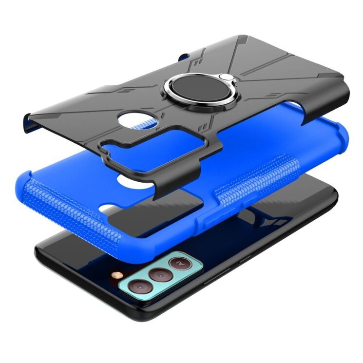 Защитный чехол Deexe Armor Bear для Tecno POP 5 LTE (BD4i) - Blue: фото 4 из 10