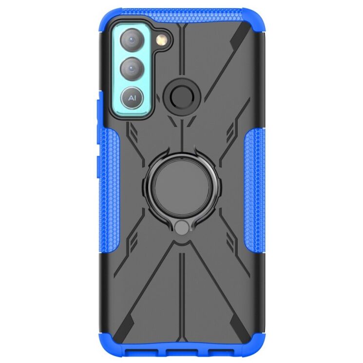 Защитный чехол Deexe Armor Bear для Tecno POP 5 LTE (BD4i) - Blue: фото 2 из 10