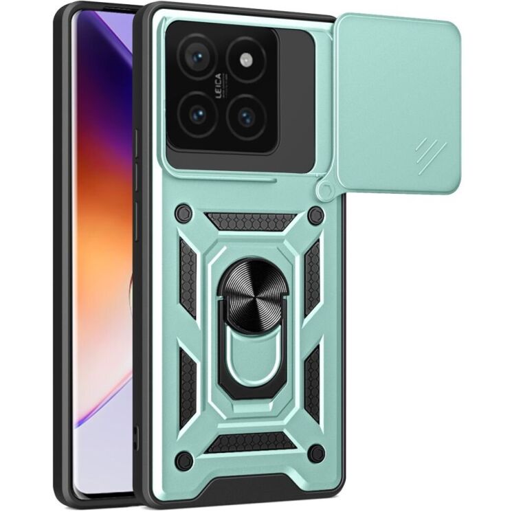 Защитный чехол Deexe Armor Shield для Xiaomi 14T - Green: фото 1 из 7