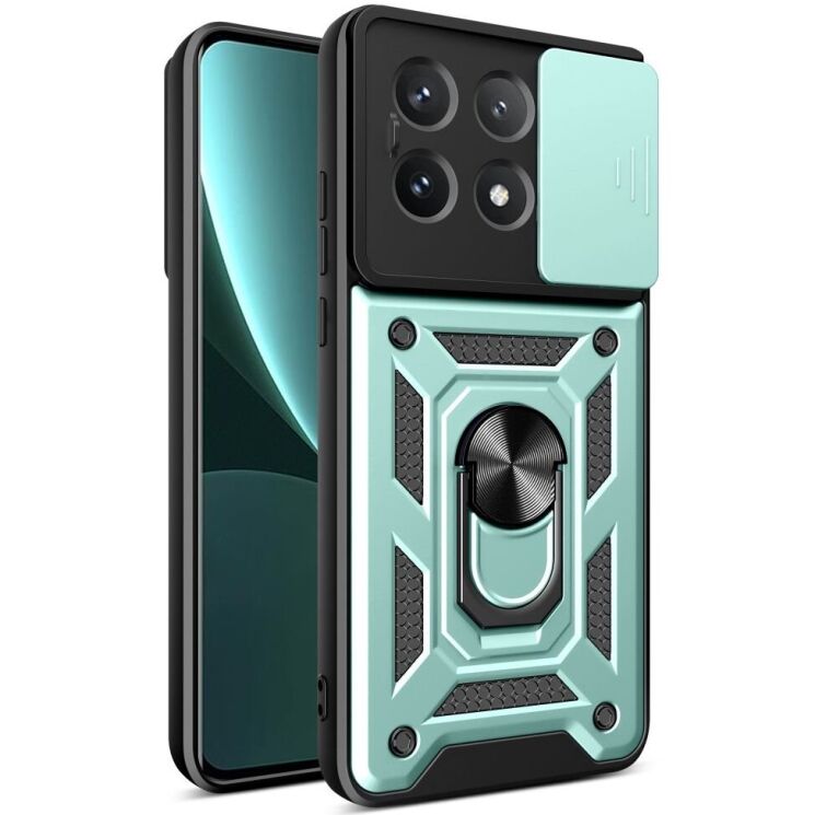 Защитный чехол Deexe Armor Shield для Xiaomi Poco X6 Pro - Green: фото 1 из 10