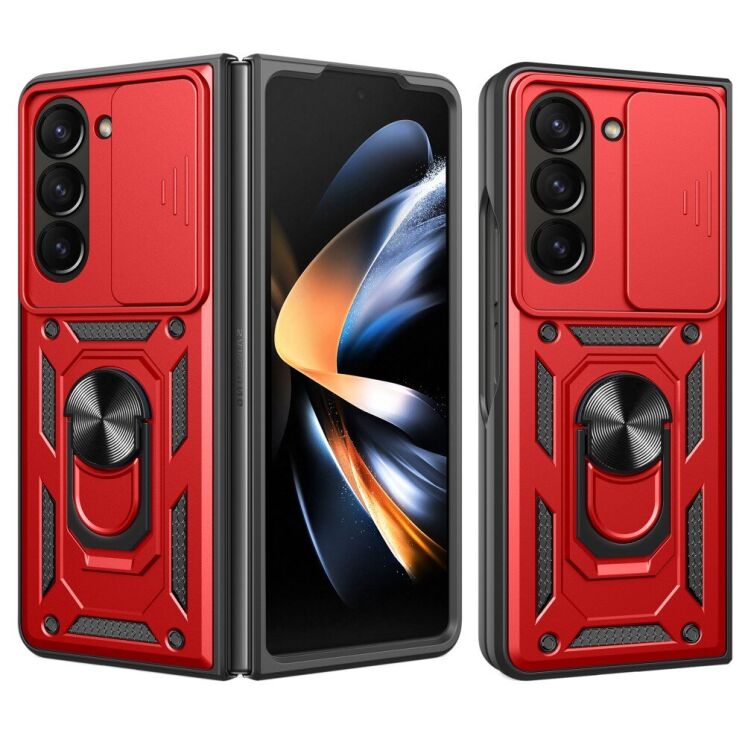 Защитный чехол Deexe Armor Shield (FF) для Samsung Galaxy Fold 5 - Red: фото 1 из 9