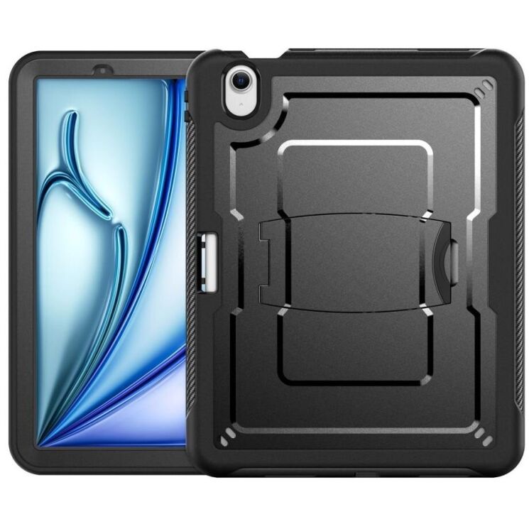Защитный чехол Deexe Armor Stand для Apple iPad Air 11 M3/M2 (2025/2024) - Black: фото 2 из 11