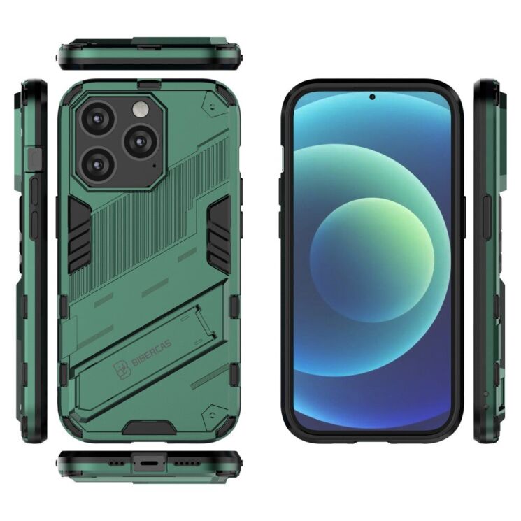 Защитный чехол Deexe Bibercas для Apple iPhone 14 Pro Max - Green: фото 3 из 6