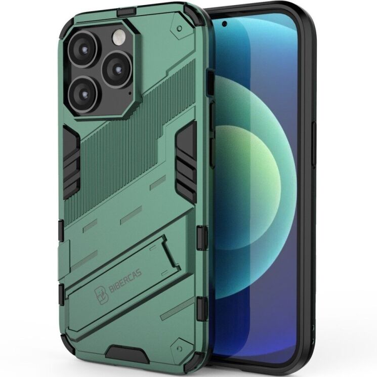 Защитный чехол Deexe Bibercas для Apple iPhone 14 Pro Max - Green: фото 1 из 6