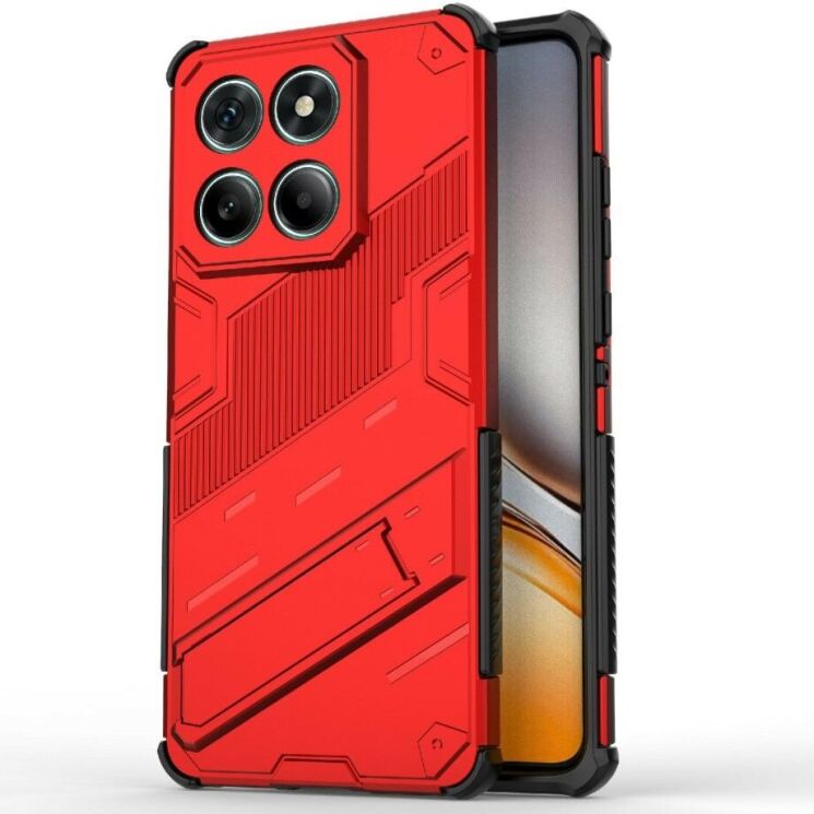 Защитный чехол Deexe Bibercas для Motorola Edge 60 Fusion - Red: фото 1 из 7