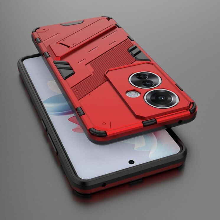Захисний чохол Deexe Bibercas для OPPO Reno 11 F - Red: фото 4 з 6