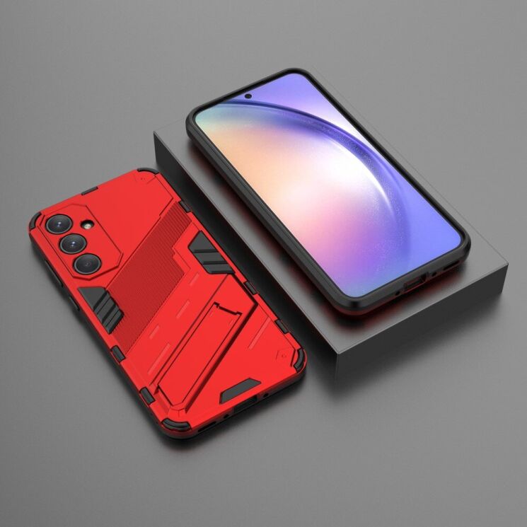 Защитный чехол Deexe Bibercas для Samsung Galaxy A35 (A356) - Red: фото 3 из 5