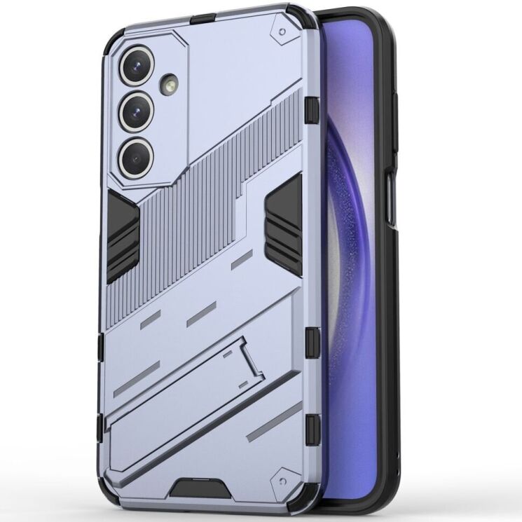 Защитный чехол Deexe Bibercas для Samsung Galaxy M35 (M356) - Dark Blue: фото 1 из 6