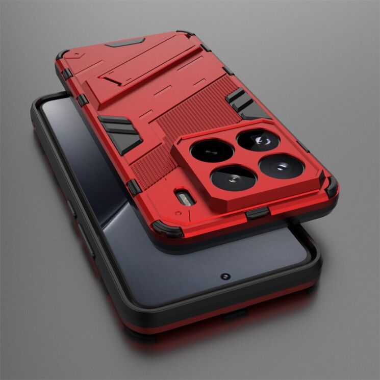Защитный чехол Deexe Bibercas для Xiaomi 15 Pro - Red: фото 4 из 7