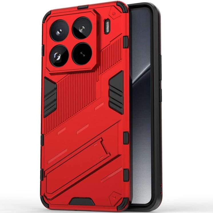 Защитный чехол Deexe Bibercas для Xiaomi 15 Pro - Red: фото 2 из 7