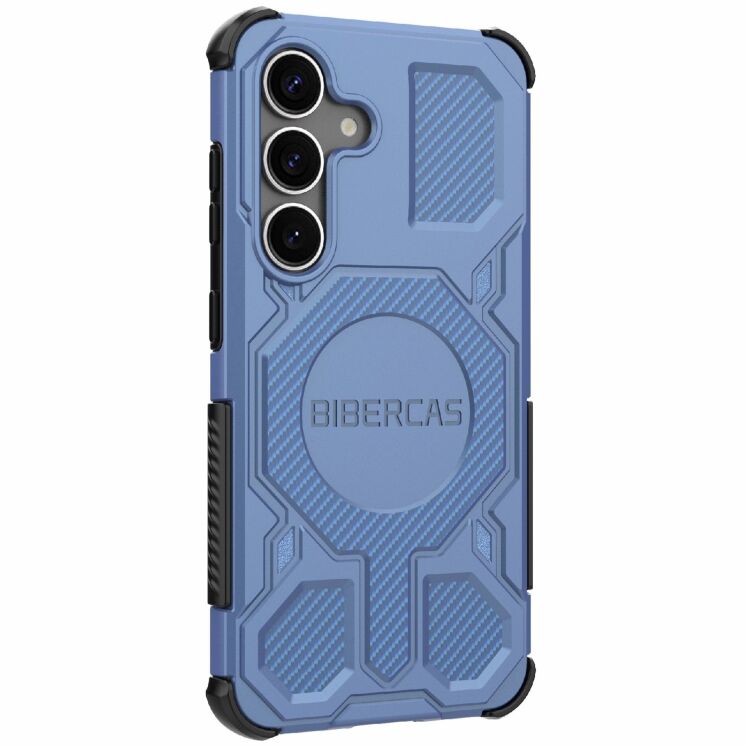 Защитный чехол Deexe Bibercas J-16 Series для Samsung Galaxy S25 (S931) - Blue: фото 3 из 6