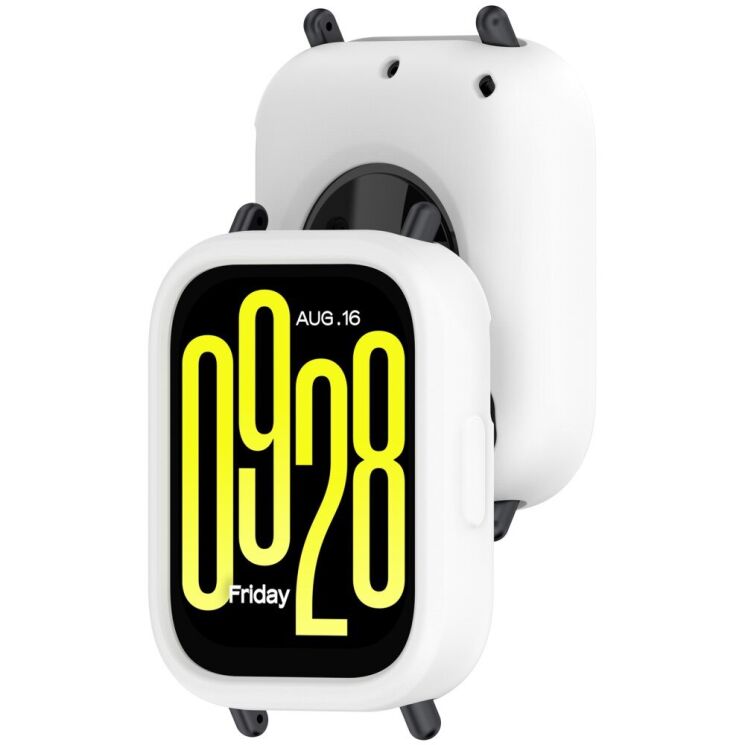 Защитный чехол Deexe Color Frame для Xiaomi Redmi Watch 5 Lite - White: фото 6 из 8