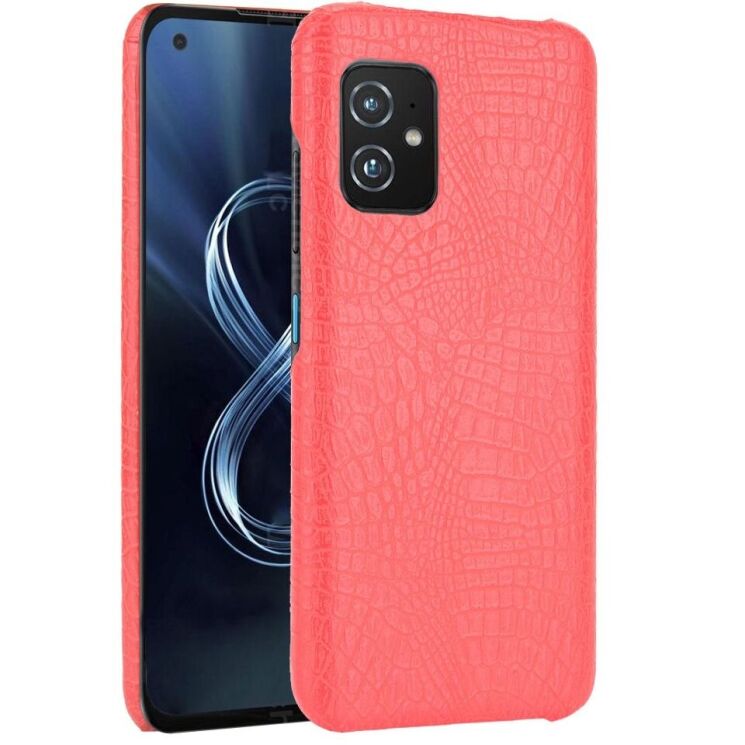 Захисний чохол Deexe Croco Style для ASUS Zenfone 8 (ZS590KS) - Red: фото 1 з 6