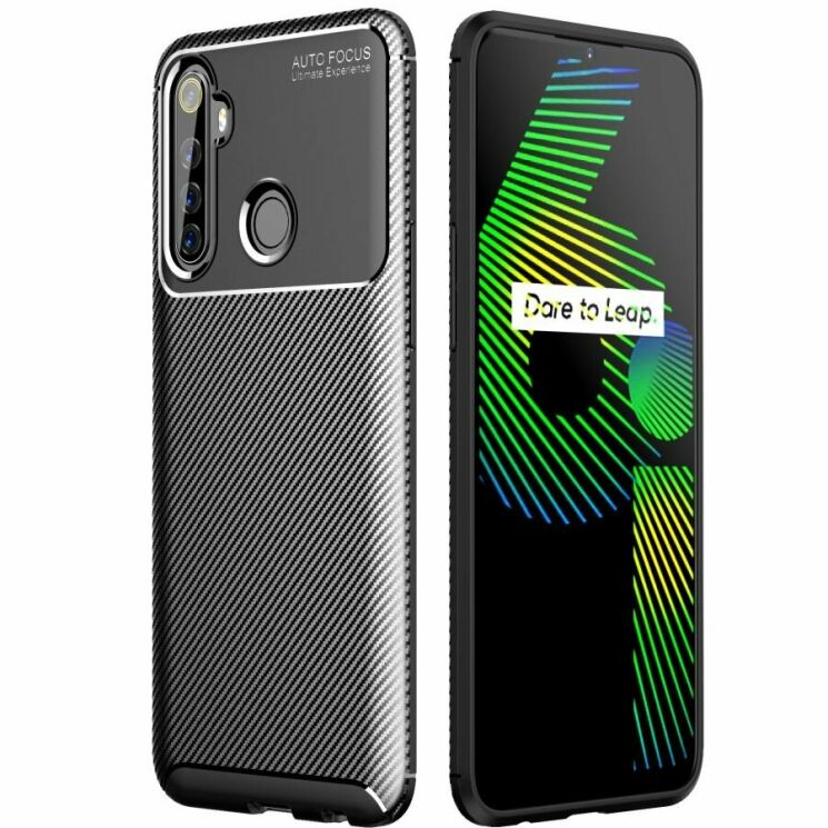 Защитный чехол Deexe Fusion для Realme 6i - Black: фото 1 из 16