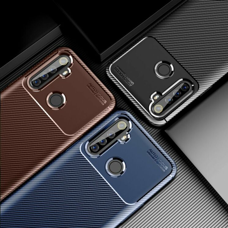 Защитный чехол Deexe Fusion для Realme 6i - Blue: фото 4 из 10